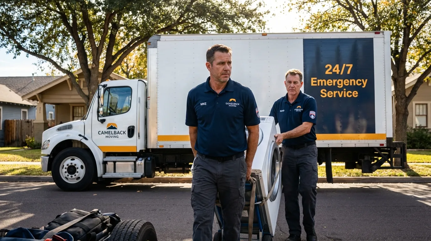 CamelBack Moving crew loading furniture in Springfield, OR