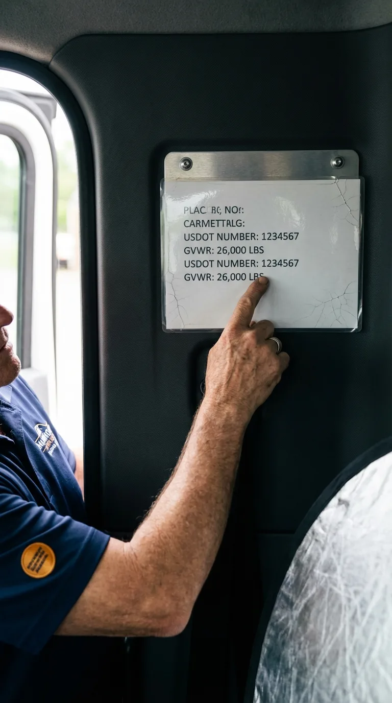USDOT licensing placard verification in Springfield